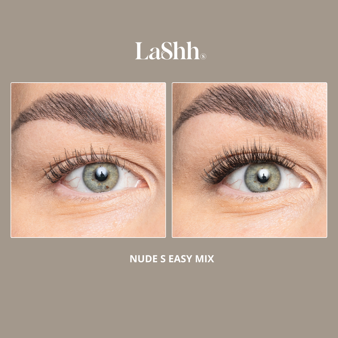 NUDE XS EASY (kaikki 8mm) itseliimautuvat ripsipalat