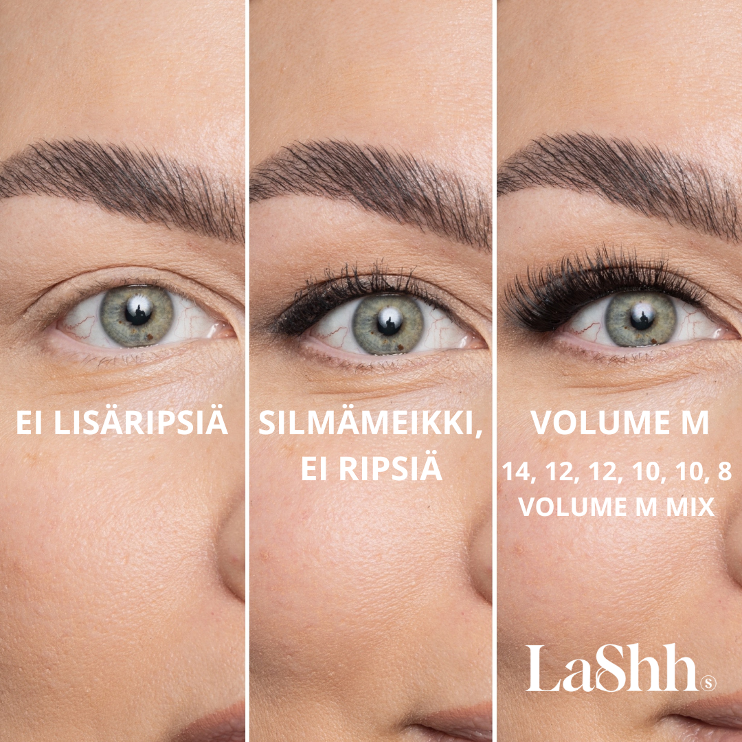 VOLUME L EASY (kaikki 14mm) itseliimautuvat ripsipalat