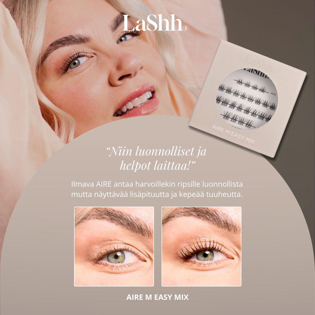 AIRE XS EASY (kaikki 8mm) itseliimautuvat ripsipalat