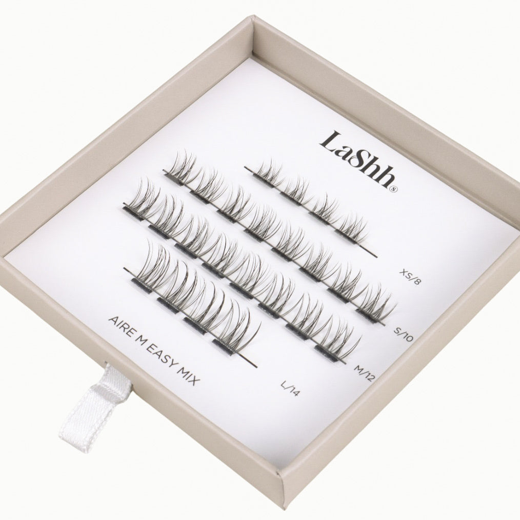 AIRE M EASY MIX BLACK GLUE itseliimautuvat ripsipalat