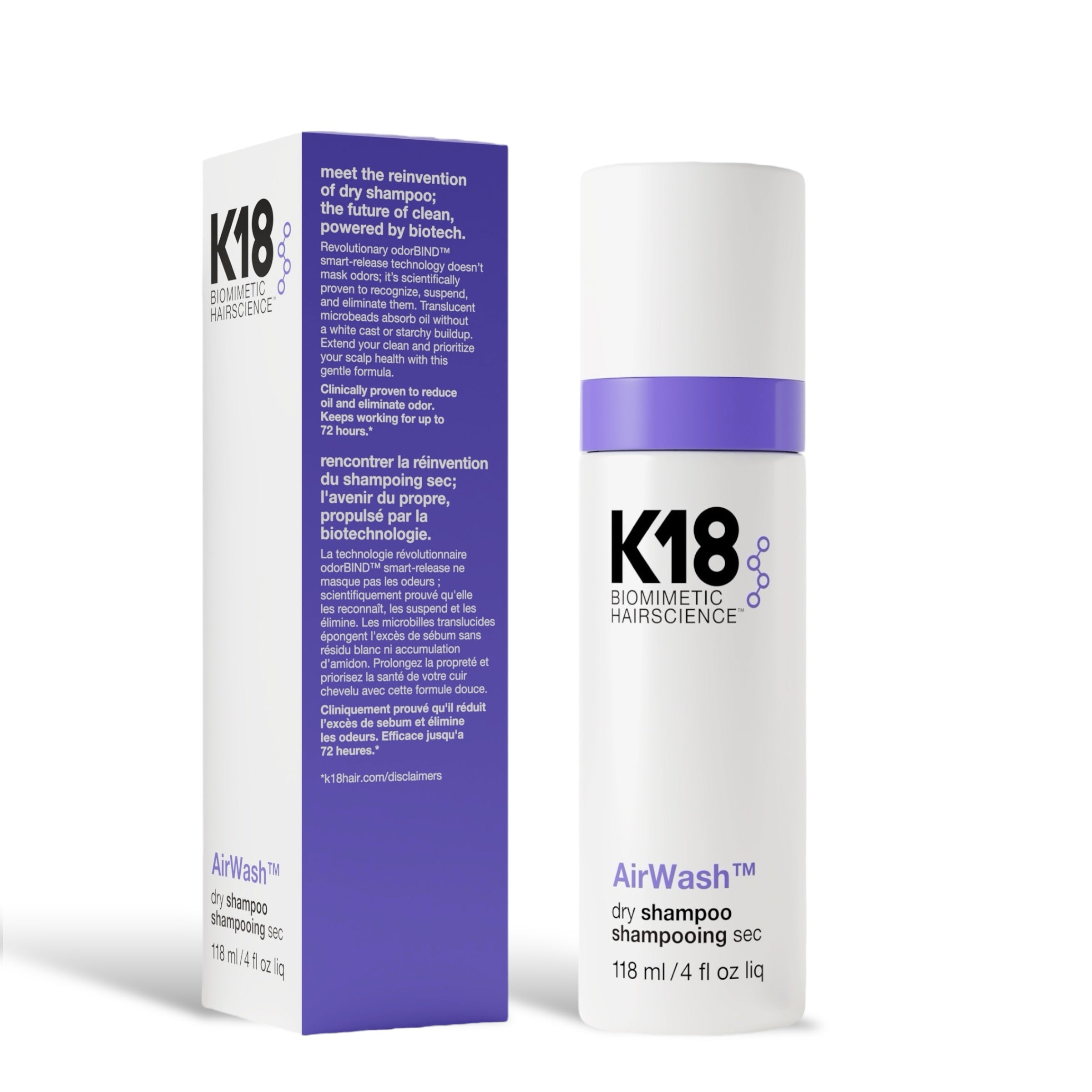 K18 AirWash kuivashampoo 118ml