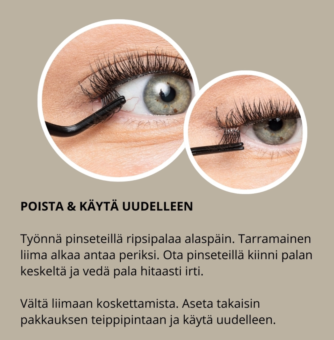 EASY TWEEZY pinsetit itseliimautuville ripsille