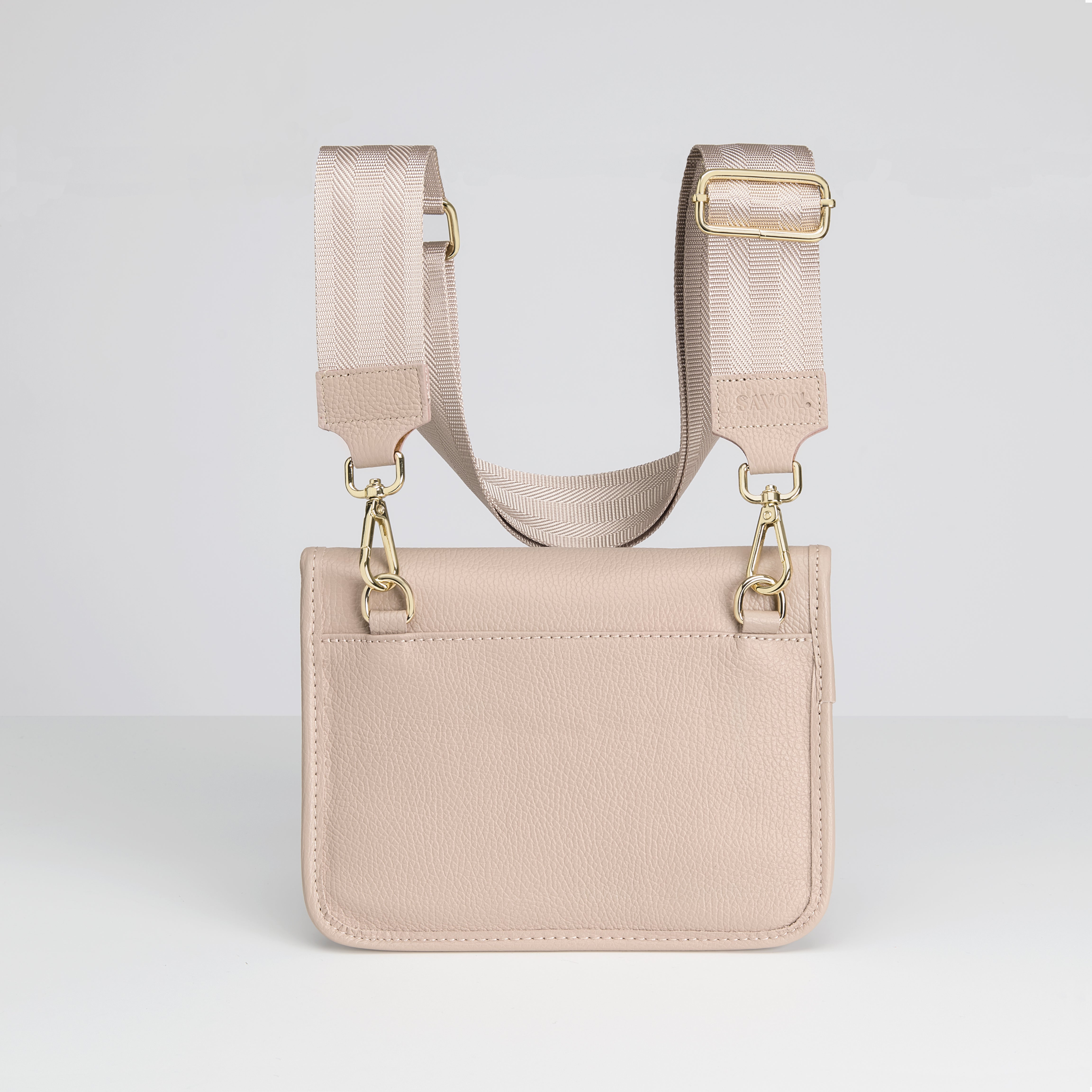 Tasca-nahkalaukku, puuteri/kulta