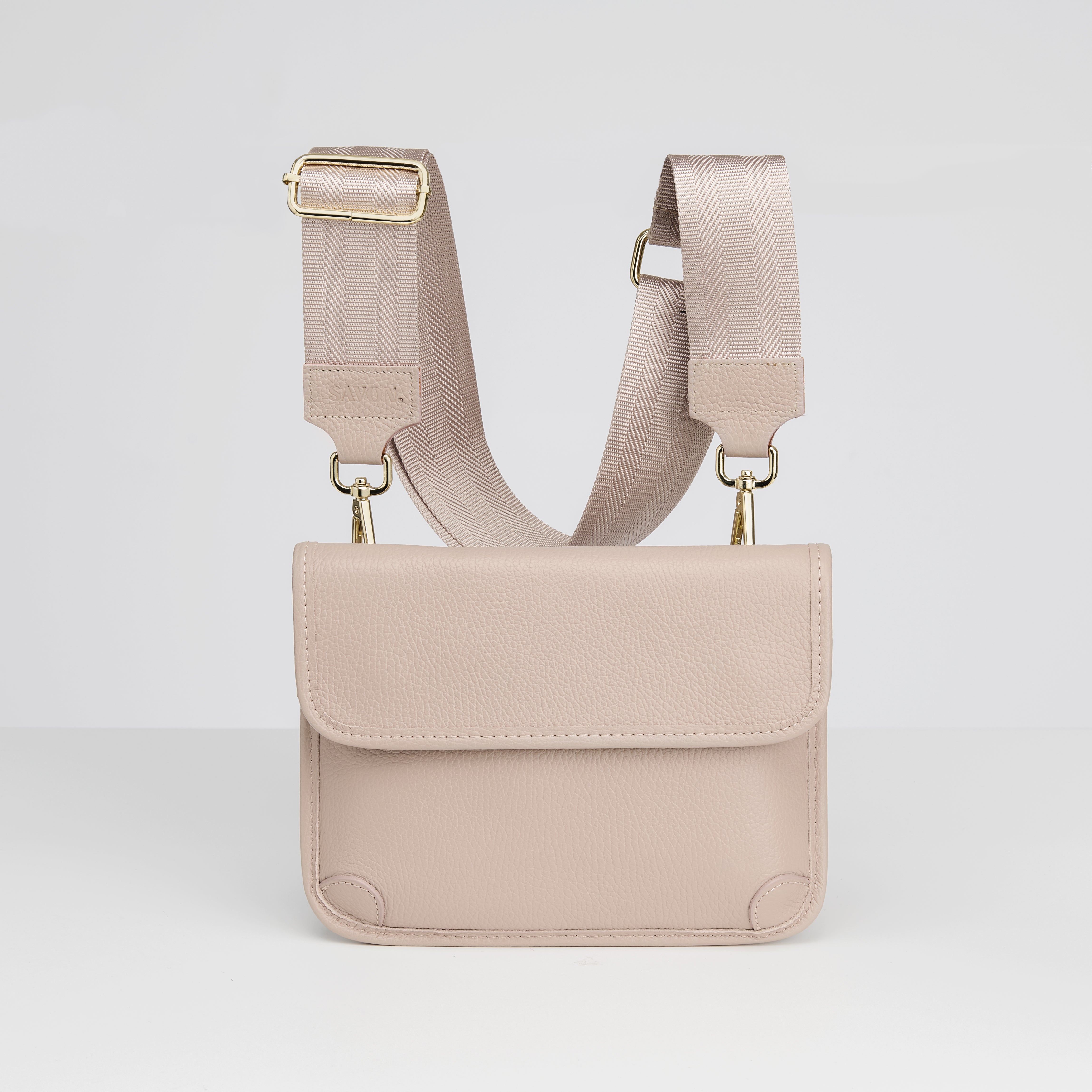 Tasca-nahkalaukku, puuteri/kulta