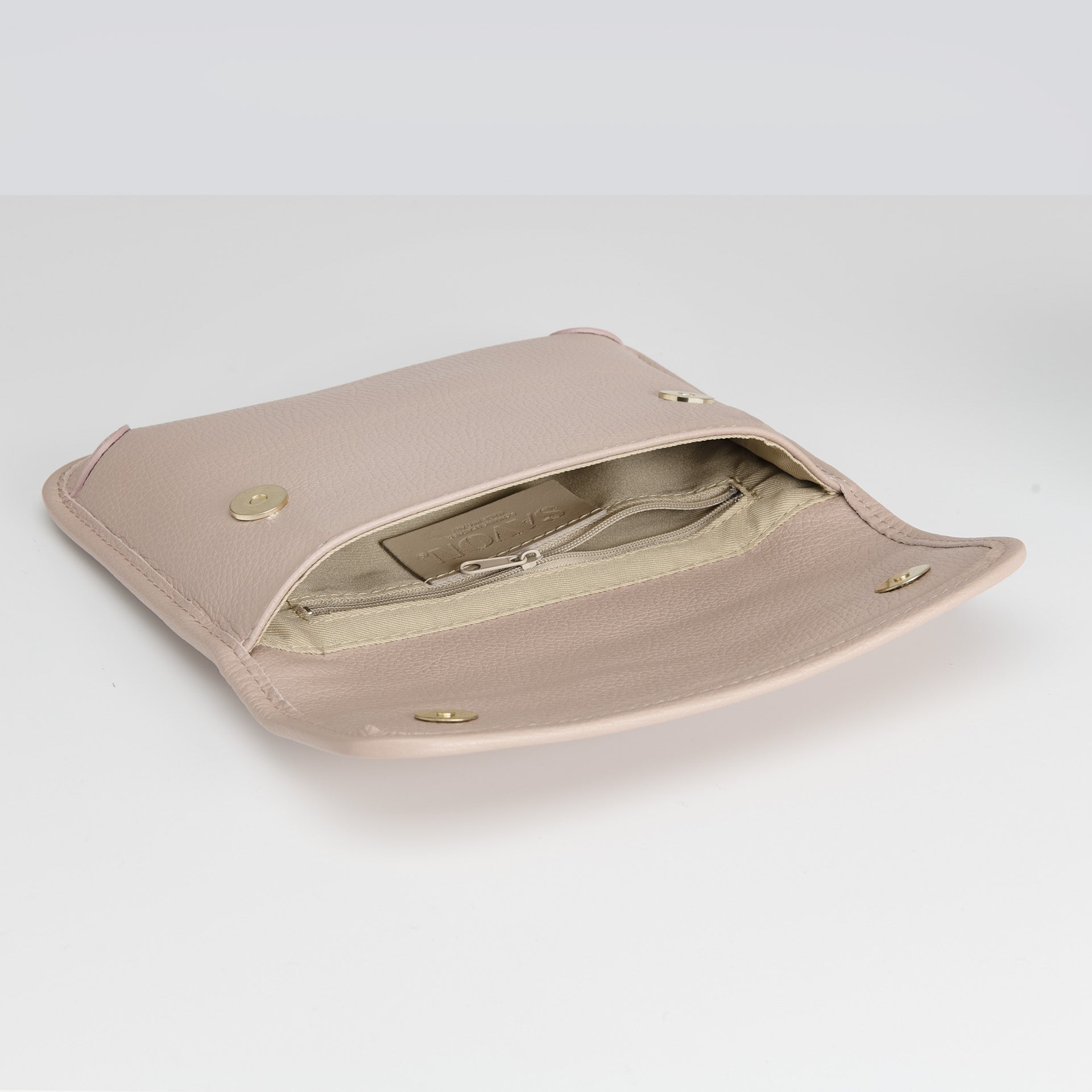 Tasca-nahkalaukku, puuteri/kulta