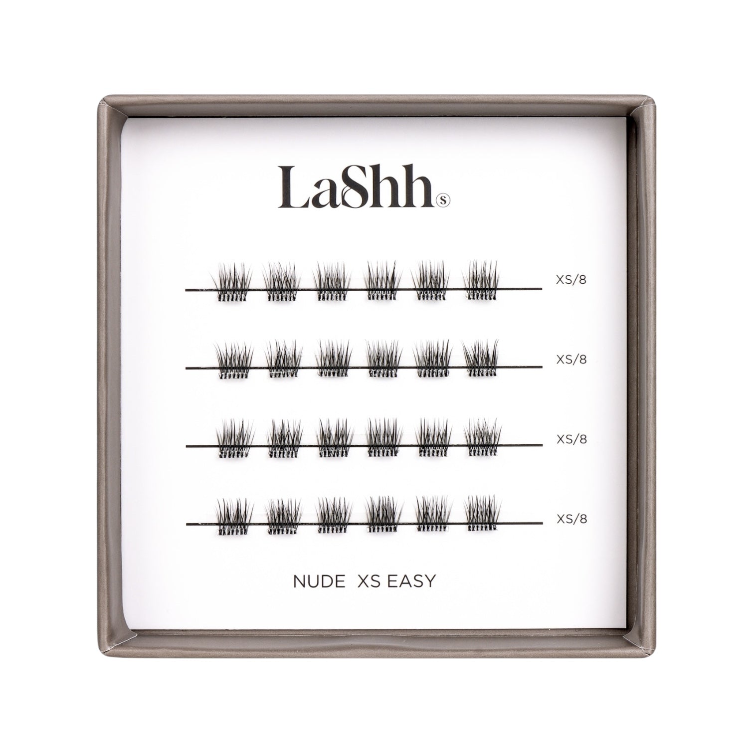 NUDE XS EASY (kaikki 8mm) itseliimautuvat ripsipalat