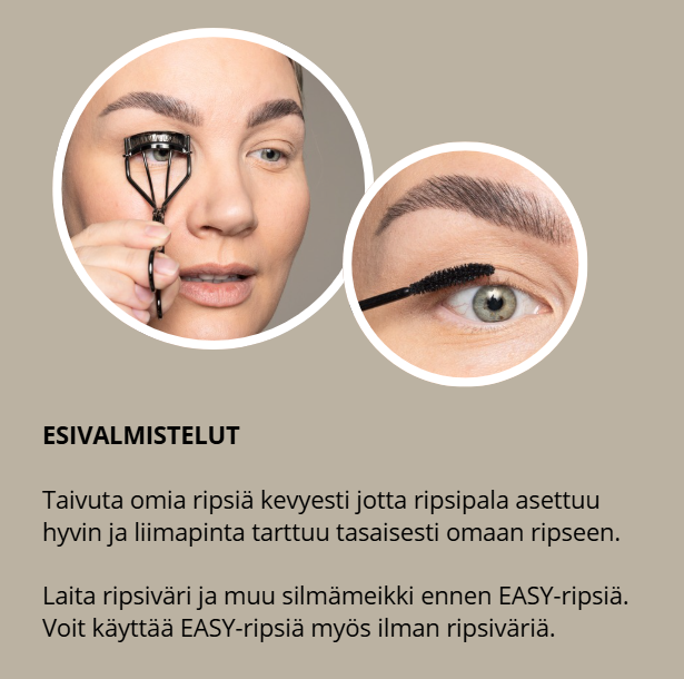 NUDE EASY MIX itseliimautuvat ripsipalat