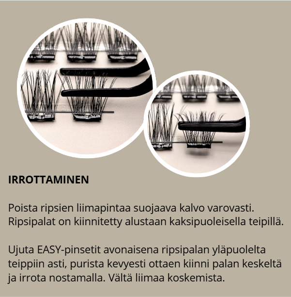 LUXE M EASY MIX BLACK GLUE itseliimautuvat ripsipalat