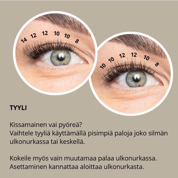 NUDE EASY MIX itseliimautuvat ripsipalat