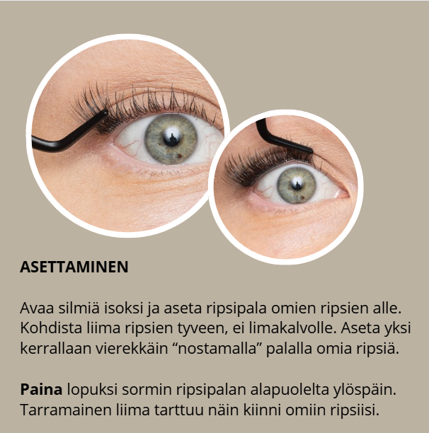 LUXE M EASY MIX BLACK GLUE itseliimautuvat ripsipalat