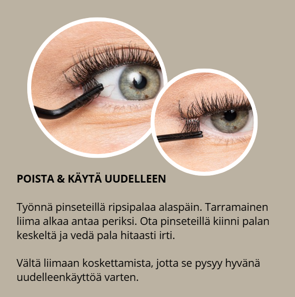 NUDE EASY MIX itseliimautuvat ripsipalat