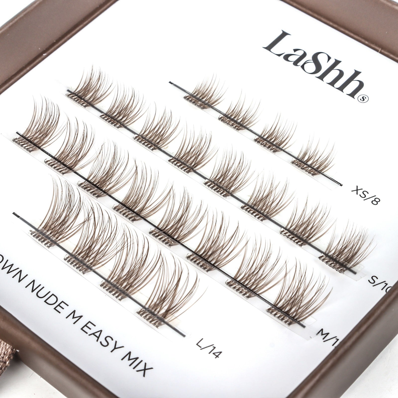 BROWN NUDE M EASY MIX itseliimautuvat ripsipalat
