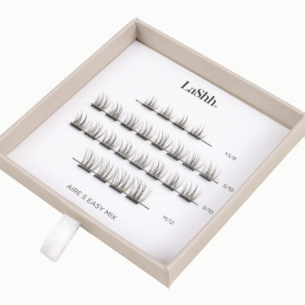 AIRE S EASY MIX BLACK GLUE itseliimautuvat ripsipalat