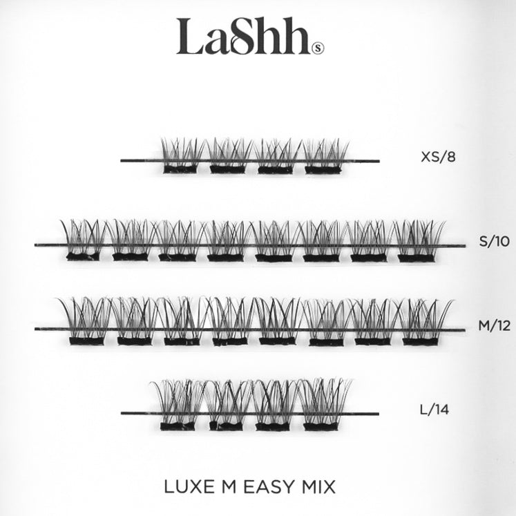 LUXE M EASY MIX BLACK GLUE itseliimautuvat ripsipalat